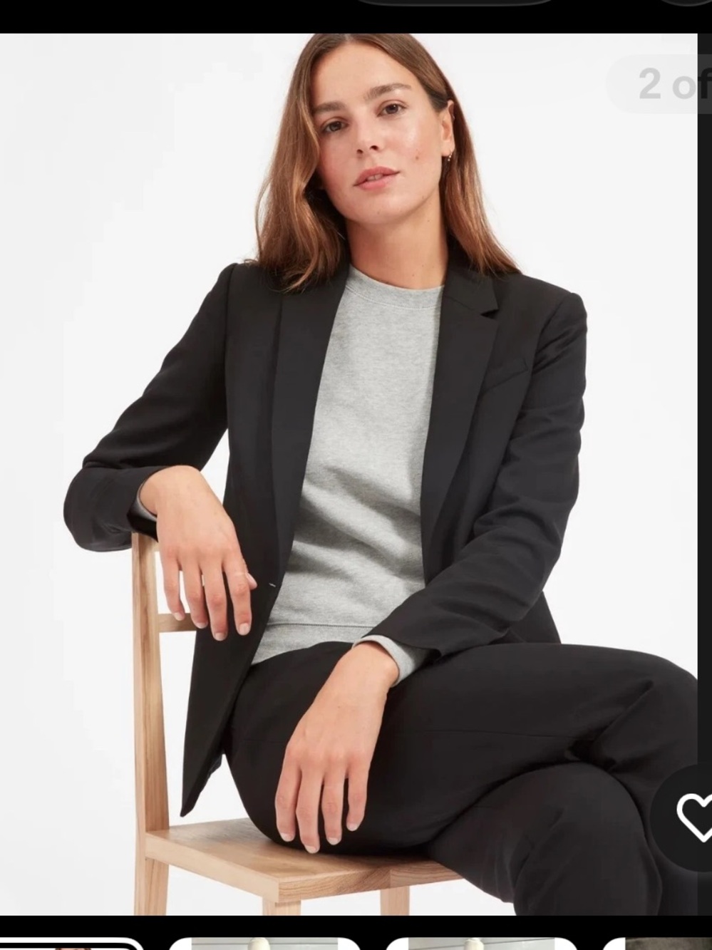 Everlane The Modern Blazer 100% Wool Black Classic Blazer